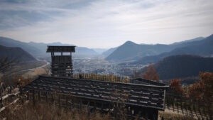 城山史跡公園「荒砥城跡」からの眺め