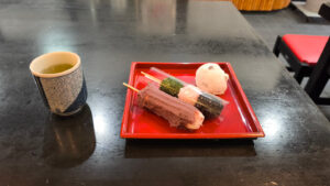 店内のイートインで我が意を頂く